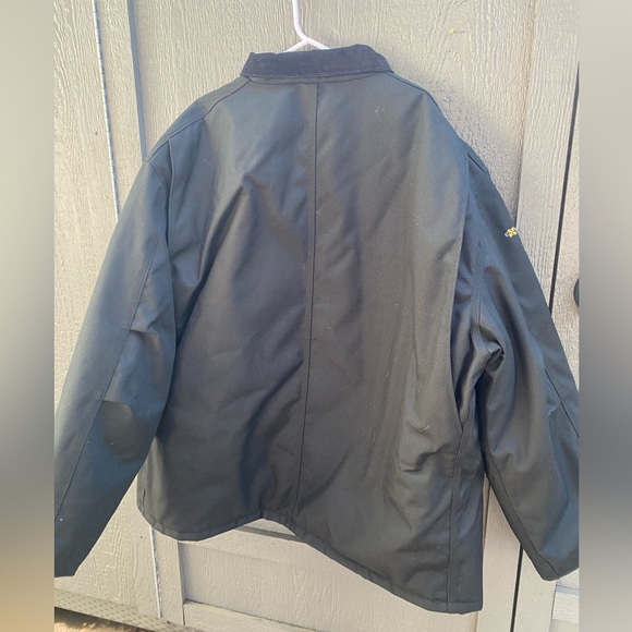 Mens 3XL - Carhartt Duck Quilted Work Chore Jacket Black - Picture 6 of 8